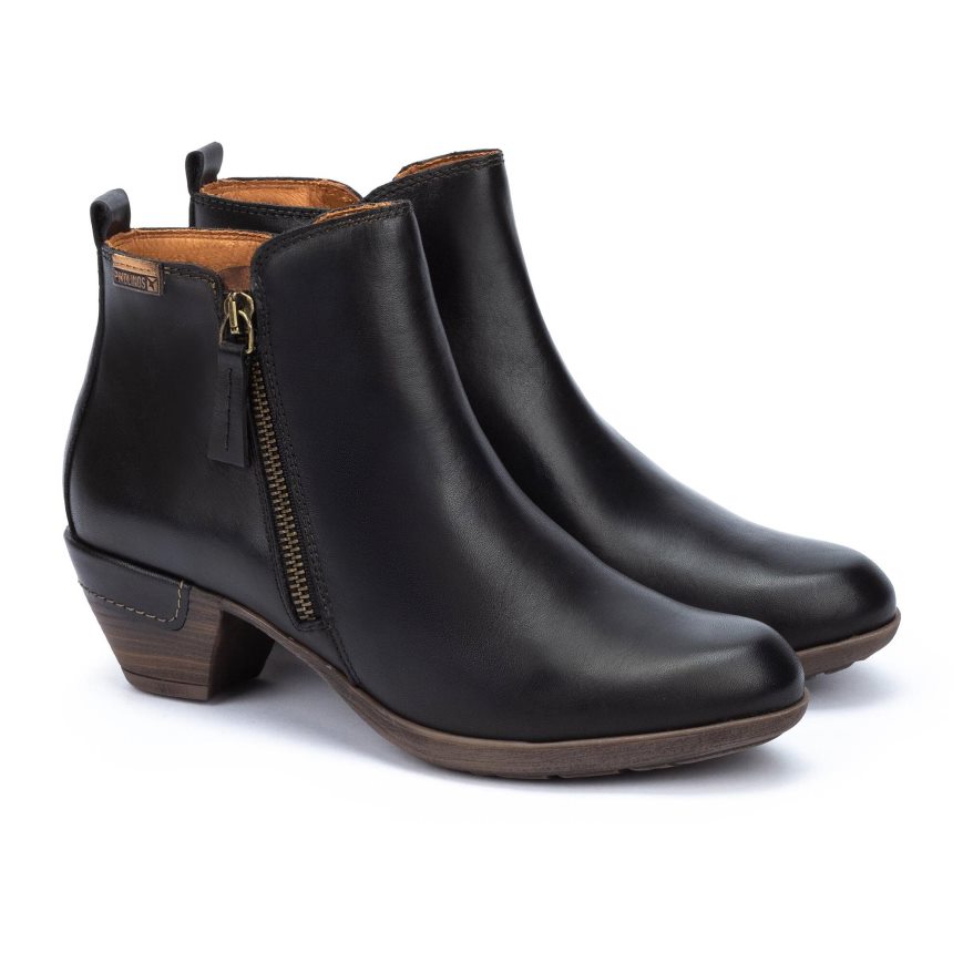 Women's Pikolinos ROTTERDAM Ankle Boots Black | NZ J392708